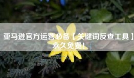 亚马逊官方运营必备【关键词反查工具】永久免费！