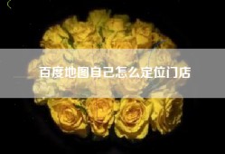 百度地图自己怎么定位门店