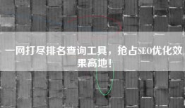 一网打尽排名查询工具，抢占SEO优化效果高地！