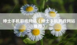 绅士手机游戏网站（绅士手机游戏网站推荐）