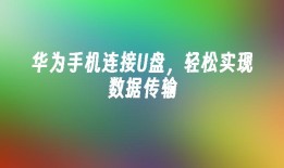 华为手机连接U盘，轻松实现数据传输华为手机如何连接u盘「华为手机连接U盘，轻松实现数据传输」