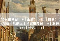 马叉虫今日： 0｜主题： 16461｜排名： 14黑莓手机论坛「马叉虫今日： 0｜主题： 16461｜排名： 14」