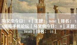 马叉虫今日： 0｜主题： 16461｜排名： 14黑莓手机论坛「马叉虫今日： 0｜主题： 16461｜排名： 14」