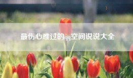 最伤心难过的qq空间说说大全