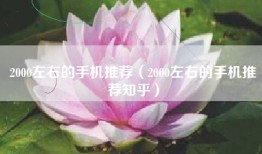 2000左右的手机推荐（2000左右的手机推荐知乎）