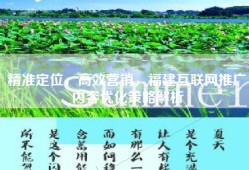 精准定位，高效营销，福建互联网推广内容优化策略解析