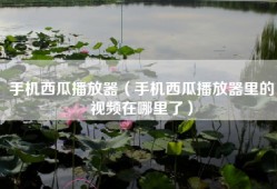 手机西瓜播放器（手机西瓜播放器里的视频在哪里了）