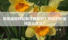 深圳福田网站制作哪家好？网站的长尾词怎么优化？