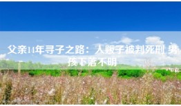 父亲14年寻子之路：人贩子被判死刑 男孩下落不明