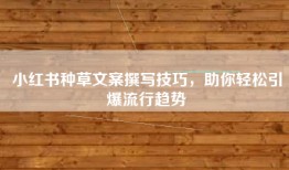 小红书种草文案撰写技巧，助你轻松引爆流行趋势