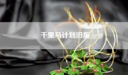 千里马计划旧版