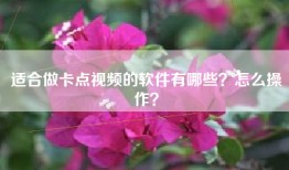 适合做卡点视频的软件有哪些？怎么操作？