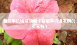 智能手机谁发明的（智能手机谁发明的英文名）