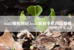 html5模板网站,html5旅游手机网站模板