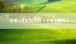 小米1s手机怎么样（小米1s算吗）