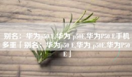 别名：华为p50 E,华为 p50E,华为P50 E手机多重「别名：华为p50 E,华为 p50E,华为P50 E」
