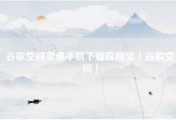 谷歌空间苹果手机下载应用宝「谷歌空间」