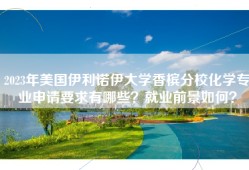 2023年美国伊利诺伊大学香槟分校化学专业申请要求有哪些？就业前景如何？
