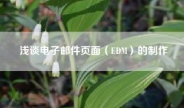 浅谈电子邮件页面（EDM）的制作