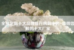 全屋定制十大品牌排行榜前十名_值得信赖的十大厂家