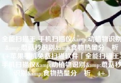 全能扫描王-手机扫描仪&动植物识别&蘑菇秒识别&食物热量分‪析‬4+苹果手机免费扫描软件「全能扫描王-手机扫描仪&动植物识别&蘑菇秒识别&食物热量分‪析‬4+」