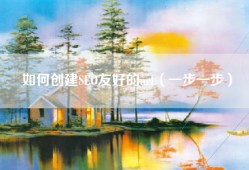 如何创建SEO友好的url（一步一步）