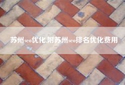 苏州seo优化,附苏州seo排名优化费用