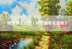 排序算法总结（动态图非常直观）