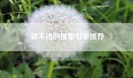 很不错的搜索引擎推荐