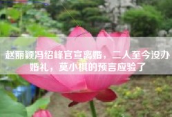 赵丽颖冯绍峰官宣离婚，二人至今没办婚礼，莫小棋的预言应验了