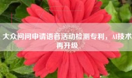 大众问问申请语音活动检测专利，AI技术再升级