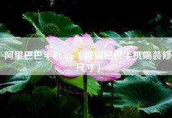 阿里巴巴手机app（阿里巴巴手机端装修尺寸）