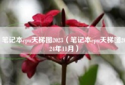 笔记本cpu天梯图2023（笔记本cpu天梯图2024年11月）
