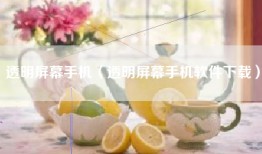 透明屏幕手机（透明屏幕手机软件下载）
