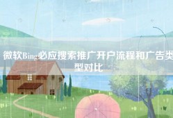 微软Bing必应搜索推广开户流程和广告类型对比