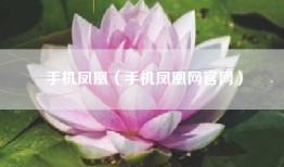 手机凤凰（手机凤凰网官网）