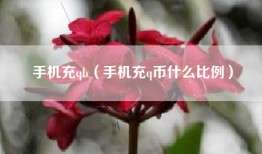 手机充qb（手机充q币什么比例）