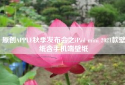 原创APPLE秋季发布会之iPad mini 2021款壁纸含手机端壁纸