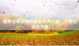 搜索引擎关键词排名查询工具，下载安装全攻略