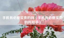 手机有必要买贵的吗（手机有必要买贵的吗知乎）