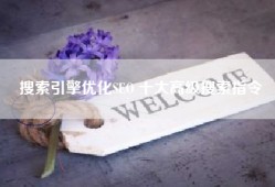 搜索引擎优化SEO 十大高级搜索指令