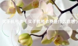 买手机号卡（买手机号卡费是什么意思）