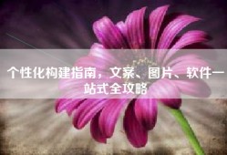 个性化构建指南，文案、图片、软件一站式全攻略