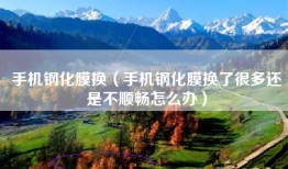 手机钢化膜换（手机钢化膜换了很多还是不顺畅怎么办）