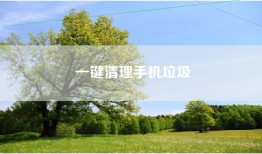 一键清理手机垃圾