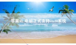 苹果M1 电脑正式支持win10系统