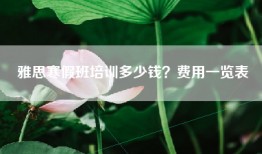 雅思寒假班培训多少钱？费用一览表