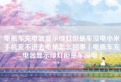电瓶车充电器显示绿灯但是车没电小米手机充不进去电是怎么回事「电瓶车充电器显示绿灯但是车没电」