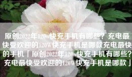 原创2022年120w快充手机有哪些？充电最快受欢迎的120W快充手机是哪款充电最快的手机「原创2022年120w快充手机有哪些？充电最快受欢迎的120W快充手机是哪款」