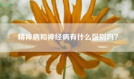 精神病和神经病有什么区别吗？